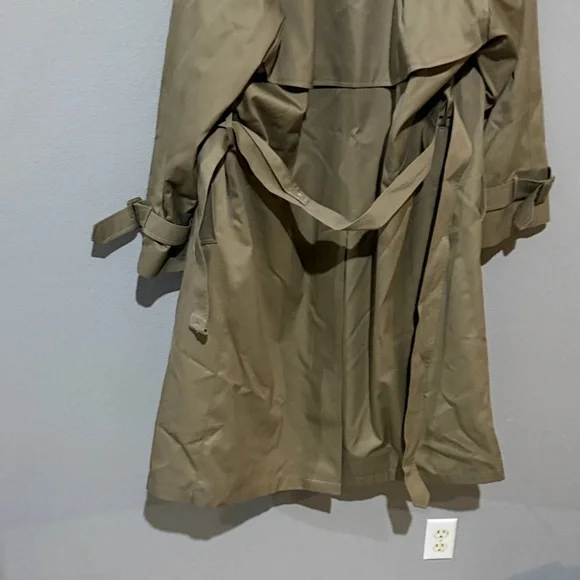 London Fog heavy Tan Men's Trench vintage Coat Sz 42